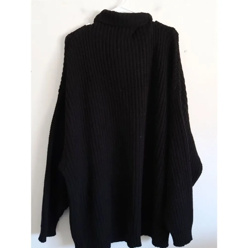 Free People Black Turtleneck Sweater - Size XL
